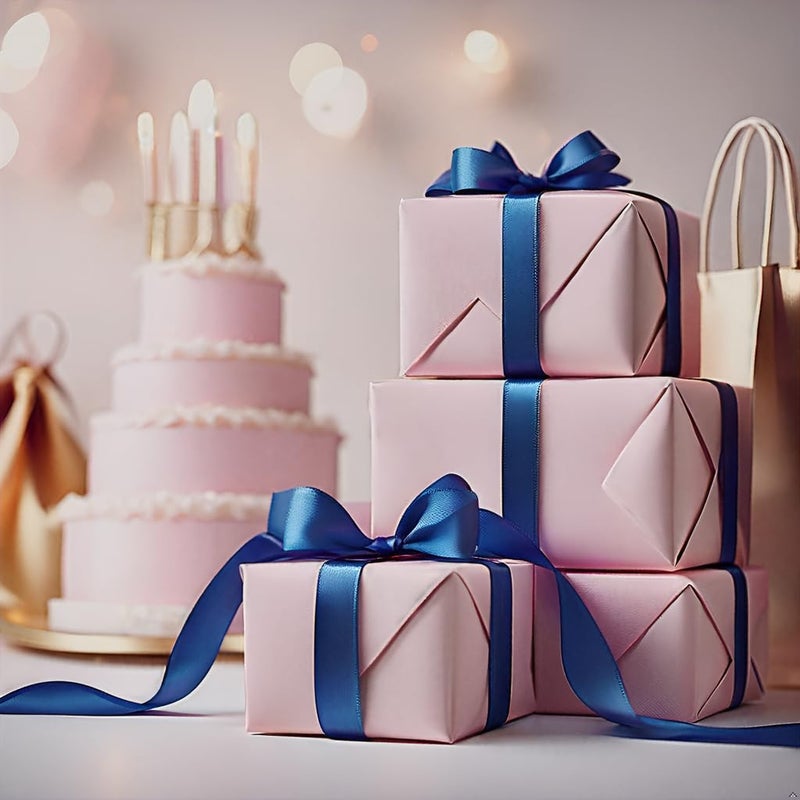 Star Quality 3 Inch Wide Satin Ribbon by 25 Yard Spool| Polyester Tape for Floral Arrangement, Sashes Wedding Bouquet, DIY Projects | No Fading Woven(3 Inch Width, Royal Blue) - Image 3